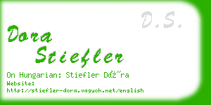 dora stiefler business card